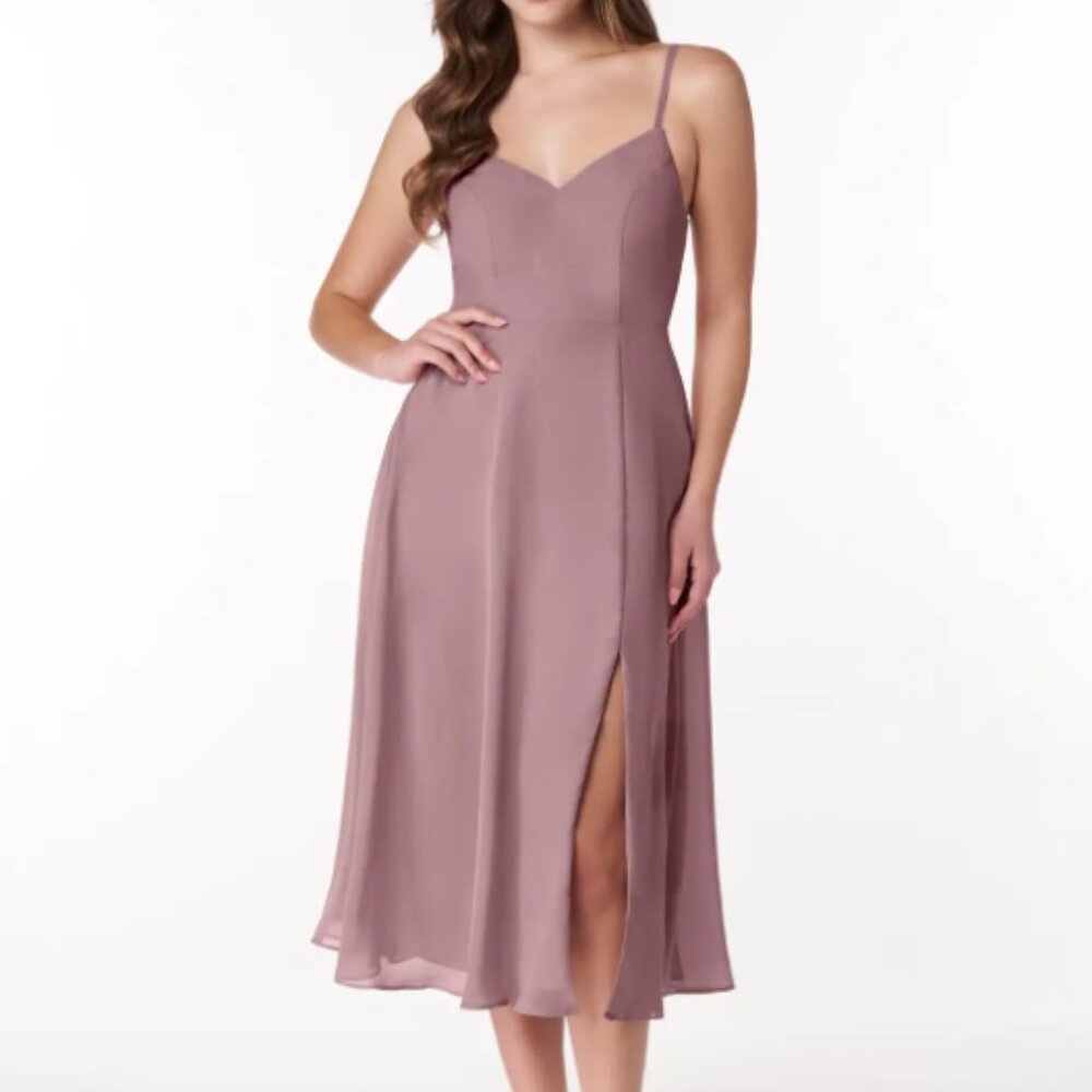 Azazie clarissa dress in dusty rose(pink) size 4